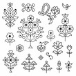 Indian paisley and decorative vector motifs