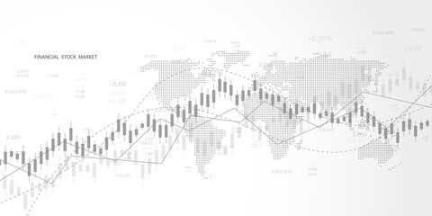 Forex trading stock market background