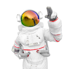 astronaut is talking