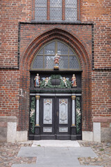 Poster - Eingang der Jakobikirche in Stralsund