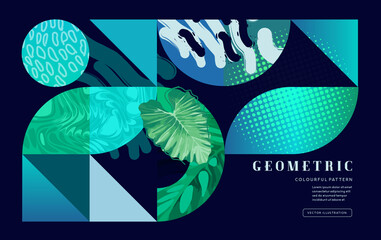 Wall Mural - creative geometric pattern and texture background. vector illustration