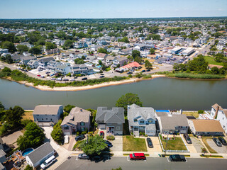 Aerial Drone of Point Pleasant Beach