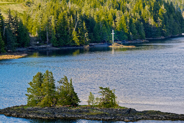 Wall Mural - Island and Cross