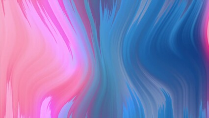 Leinwandbilder - Animated 3D waving cloth texture. Liquid holographic background. Smooth silk cloth surface with ripples and folds in tissue. 4K 3D rendering seamless looping animation