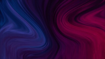 Leinwandbilder - Animated 3D waving cloth texture. Liquid holographic background. Smooth silk cloth surface with ripples and folds in tissue. 4K 3D rendering seamless looping animation