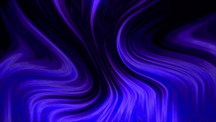 Leinwandbilder - Animated 3D waving cloth texture. Liquid holographic background. Smooth silk cloth surface with ripples and folds in tissue. 4K 3D rendering seamless looping animation