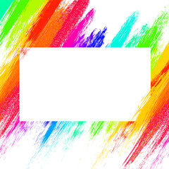 Poster - Colorful abstract grunge background, vector EPS10. Multicolor abstract wallpaper. Vivid backgrounds series. Bright rainbow colours. Vector without gradient with copy-space. High quality traced brushes