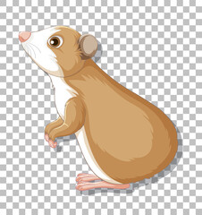 Wall Mural - Hamster in cartoon style