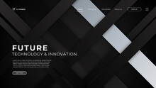 Abstract Vector Website Landing Page Design Template