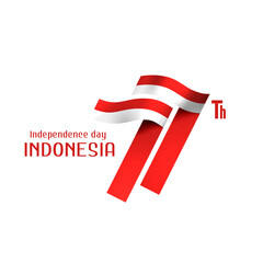 Sticker - 77 years independence day of indonesia logo