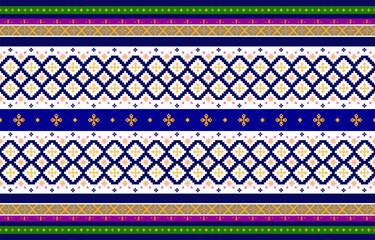 Abstract geometric and tribal patterns, usage design local fabric patterns, Design inspired by indigenous tribes. geometric Vector illustration