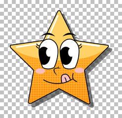 Sticker - Star with face expression