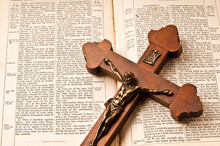 Crucifix And Bible