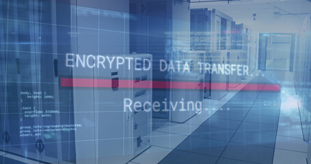 Poster - Image of data processing over computer servers
