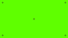 Green Screen Background. Blank Screen With VFX Motion Tracking Markers. Chroma Key Background For Video Footage Or Effects, Replacement Tracking Markers, Motion Graphic. Vector Illustration