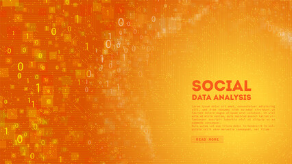 Poster - Big Data cloud computing. Blockchain visualiztion. Social network information complexity.