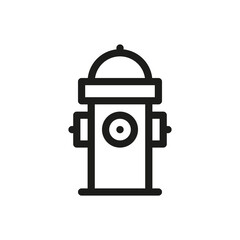 Poster - Fire hydrant isolated icon. Water hydrant vector icon with editable stroke.