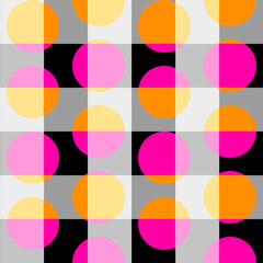 Poster - Geometric abstract pattern. Intersection style