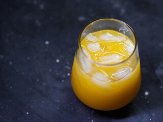 Wall Mural - orange juice or lemonade with ice