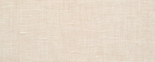 Beige Or Undyed Linen Fabric Texture Background