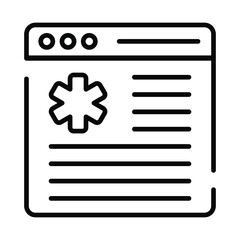 Wall Mural - medical website modern concepts design, vector illustration