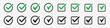 © stas111 - Set of check icons in green and black. Vector illustration