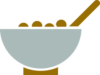 Sticker - Cereal Bowl Icon Style