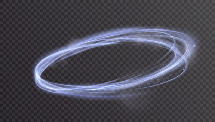 Poster - Glowing swirl. Curve light effect Bright line. Glowing White Circle.PNG Glowing swirl of Golden Light.
