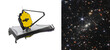 James Webb Space Telescope looking at galaxies. Webb’s first deep field. Astronomy science. This image elements furnished by NASA
