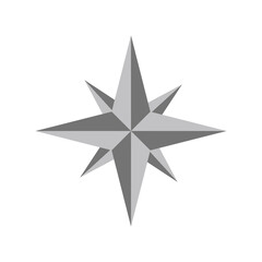 Poster - compass icon. rose wind. logo for map and navigation. symbol of direction adventure. arrow orientati