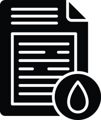 Poster - Oil Document Icon Style