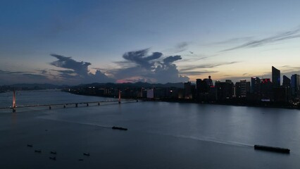 Poster - city skyline in hangzhou china