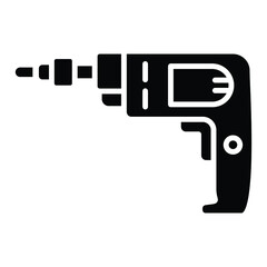 Sticker - Hand Drill Icon Style