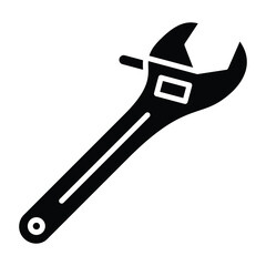 Wall Mural - Wrench Icon Style