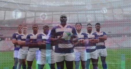 Poster - Animation of data processing over diverse male rugby players