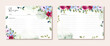© wulano - recipe card with floral frame watercolor