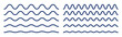 Wiggly squiggle lines vector. Wiggle waves icon set.