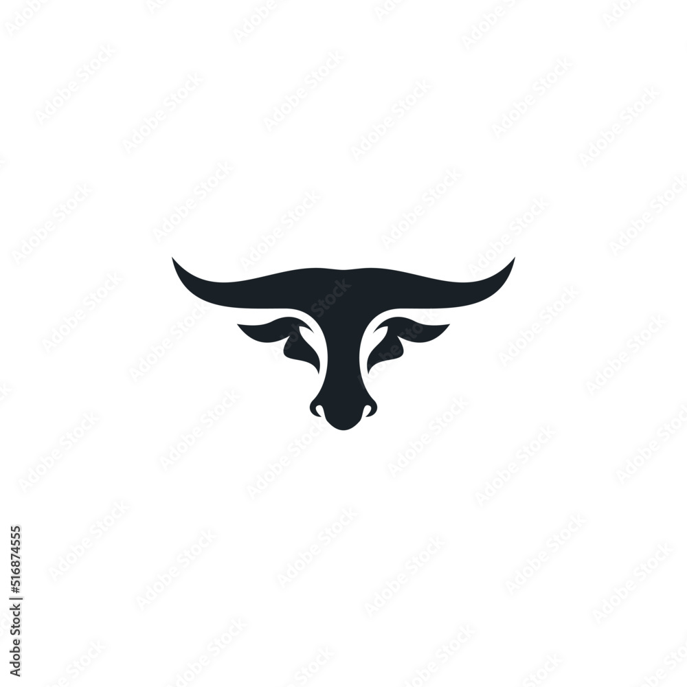 Buffalo Head Logo Design Inspiration Stock Vector | Adobe Stock