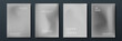 © SyahCreation - Blurred grey white backgrounds set with modern abstract blurred color gradient patterns. Templates collection for brochures, posters, banners, flyers and cards. Vector illustration.