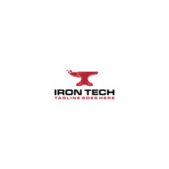 Iron Tech Logo Sign Design