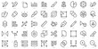 © PixSet - Set of thin line vector editing tools Icons. Vector illustration