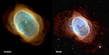 Webb And Hubble Telescopes Side-by-side Comparisons Visual Gains. Southern Ring Nebula, NGC 3132. Elements Of This Picture Furnished By NASA, ESA, CSA, STSc