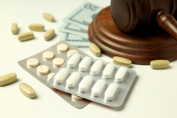 concept of pharmaceutical business, illegal pharmaceutical business