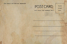 Vintage Postcards Are Old And Dirty For Writing A Message