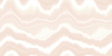Soft Wavy Tie Dye Stripe Seamless Border Pattern. Pink White Organic Irregular Wave Edge Trim Background. Variegated Mottled Effect Ribbon Banner. 
