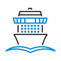 Sticker - Cruise Liner Icon