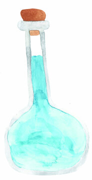 magic glass porion blue water