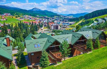 Poster - Visit Bukovel mountain resort in Carpathians, Ukraine