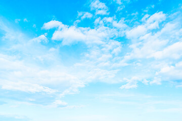 Wall Mural - Blue sky with clouds closeup