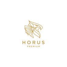 Horus Logo Design Icon Vector